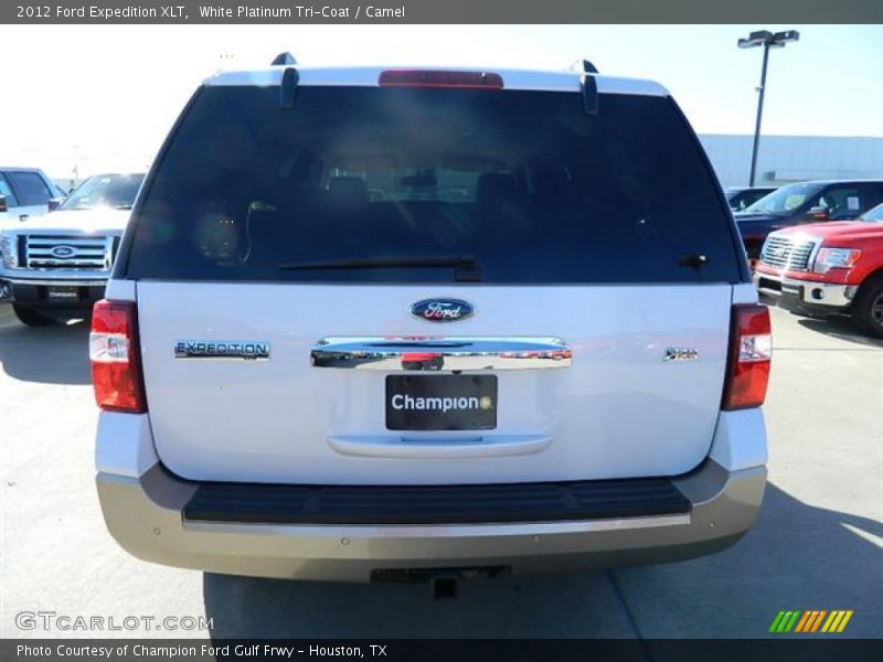 White Platinum Tri-Coat / Camel 2012 Ford Expedition XLT