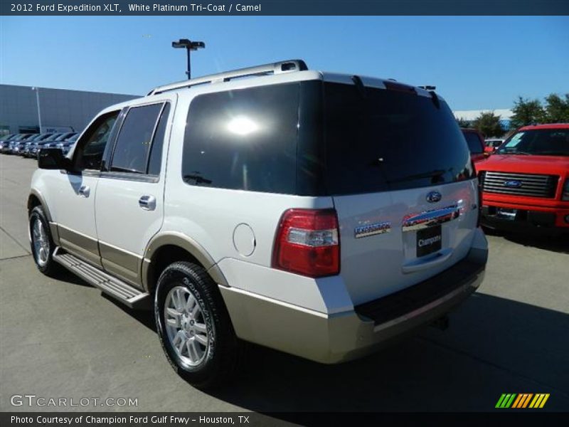 White Platinum Tri-Coat / Camel 2012 Ford Expedition XLT