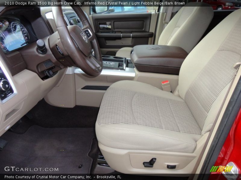 Inferno Red Crystal Pearl / Light Pebble Beige/Bark Brown 2010 Dodge Ram 1500 Big Horn Crew Cab