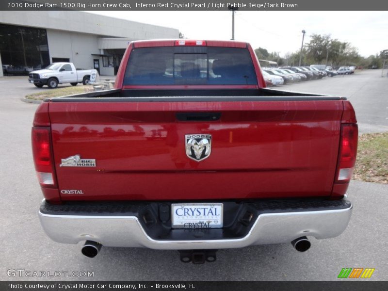 Inferno Red Crystal Pearl / Light Pebble Beige/Bark Brown 2010 Dodge Ram 1500 Big Horn Crew Cab