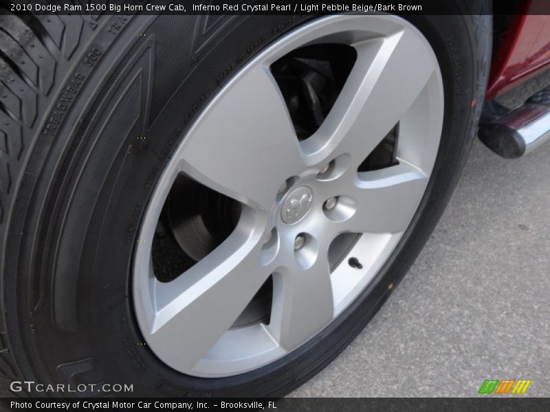 Inferno Red Crystal Pearl / Light Pebble Beige/Bark Brown 2010 Dodge Ram 1500 Big Horn Crew Cab