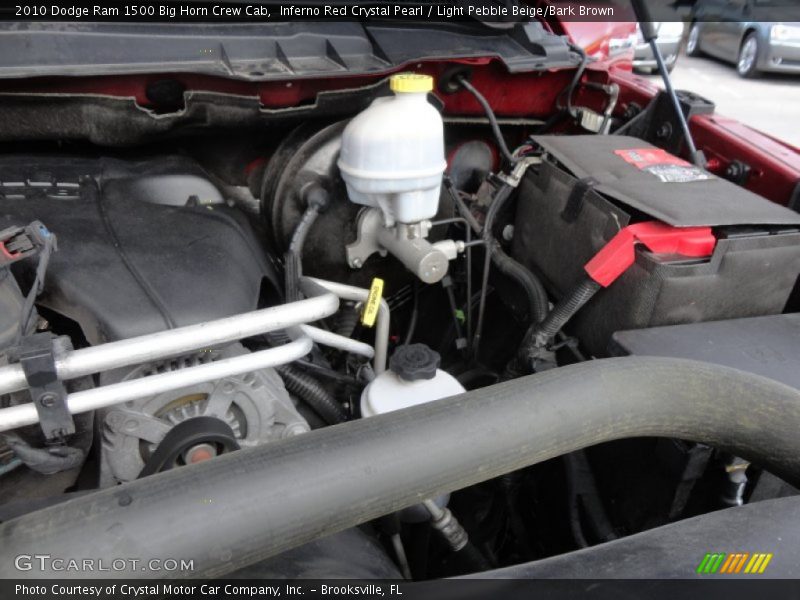 Inferno Red Crystal Pearl / Light Pebble Beige/Bark Brown 2010 Dodge Ram 1500 Big Horn Crew Cab