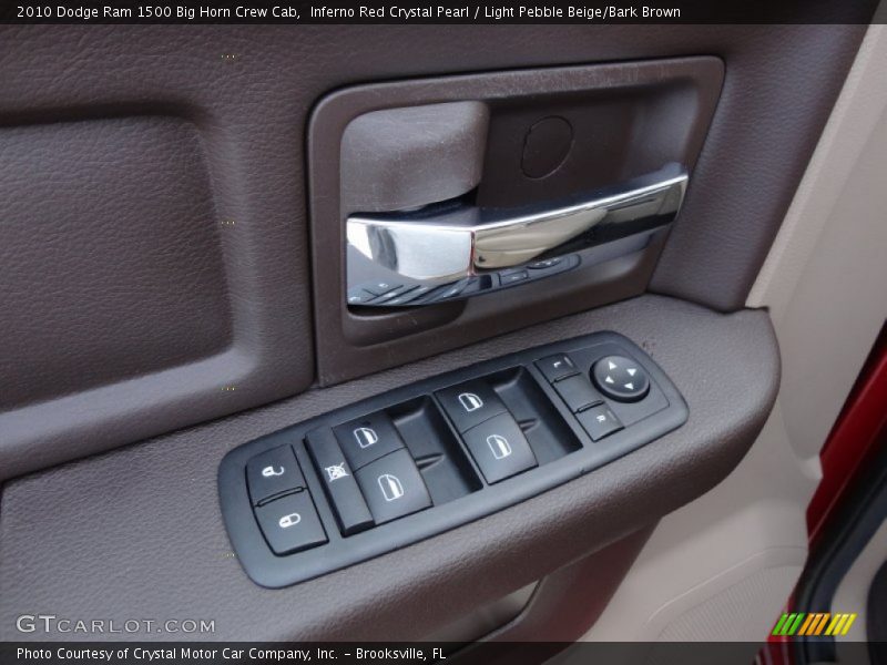 Inferno Red Crystal Pearl / Light Pebble Beige/Bark Brown 2010 Dodge Ram 1500 Big Horn Crew Cab
