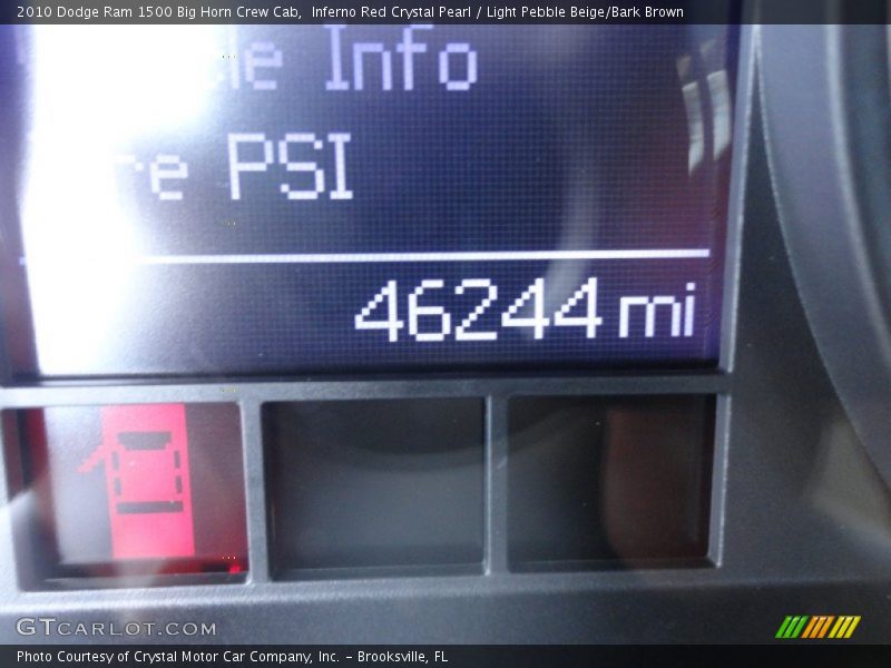 Inferno Red Crystal Pearl / Light Pebble Beige/Bark Brown 2010 Dodge Ram 1500 Big Horn Crew Cab