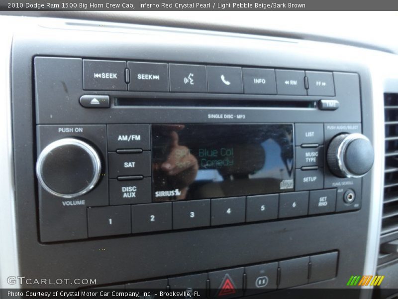 Inferno Red Crystal Pearl / Light Pebble Beige/Bark Brown 2010 Dodge Ram 1500 Big Horn Crew Cab