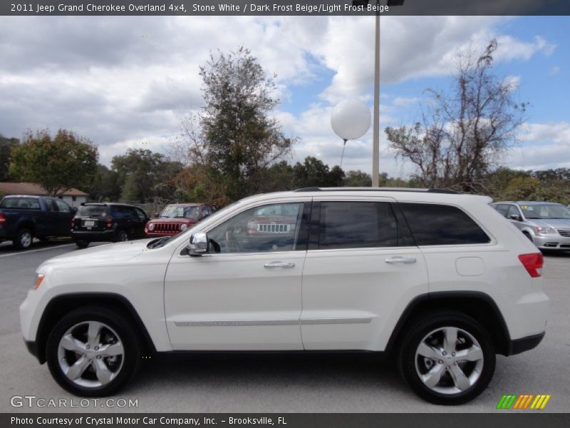 Stone White / Dark Frost Beige/Light Frost Beige 2011 Jeep Grand Cherokee Overland 4x4