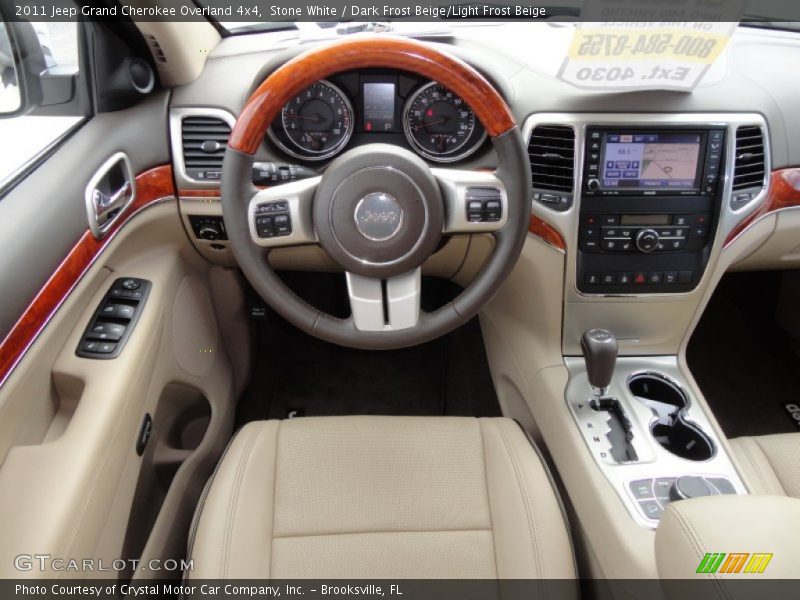Stone White / Dark Frost Beige/Light Frost Beige 2011 Jeep Grand Cherokee Overland 4x4