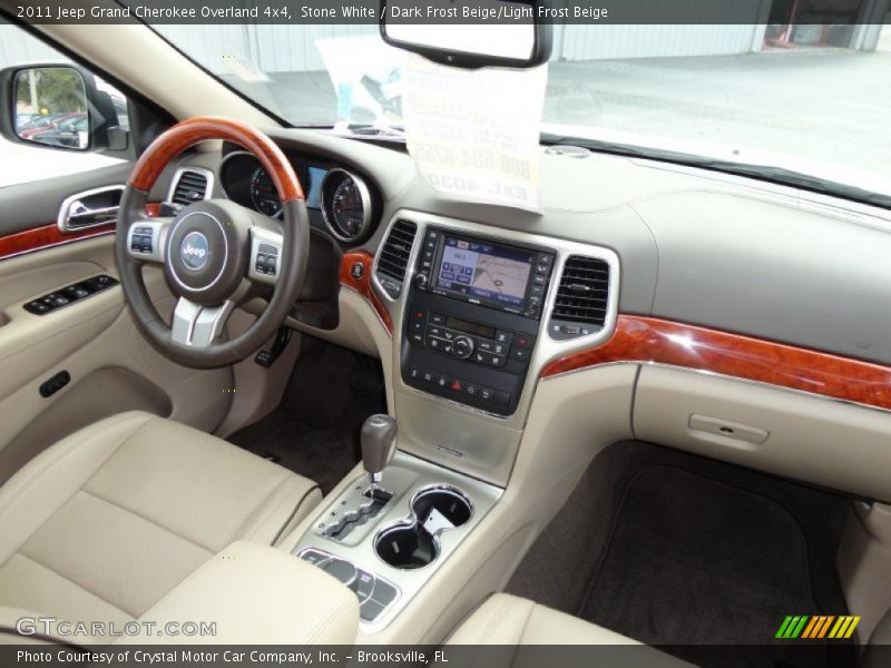 Stone White / Dark Frost Beige/Light Frost Beige 2011 Jeep Grand Cherokee Overland 4x4