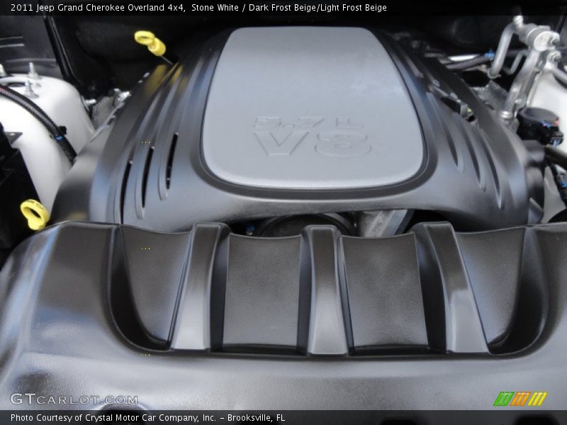 Stone White / Dark Frost Beige/Light Frost Beige 2011 Jeep Grand Cherokee Overland 4x4