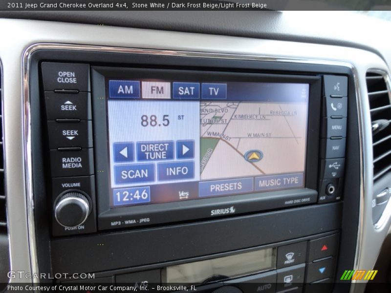 Stone White / Dark Frost Beige/Light Frost Beige 2011 Jeep Grand Cherokee Overland 4x4