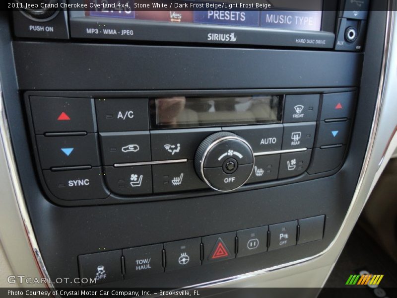 Stone White / Dark Frost Beige/Light Frost Beige 2011 Jeep Grand Cherokee Overland 4x4