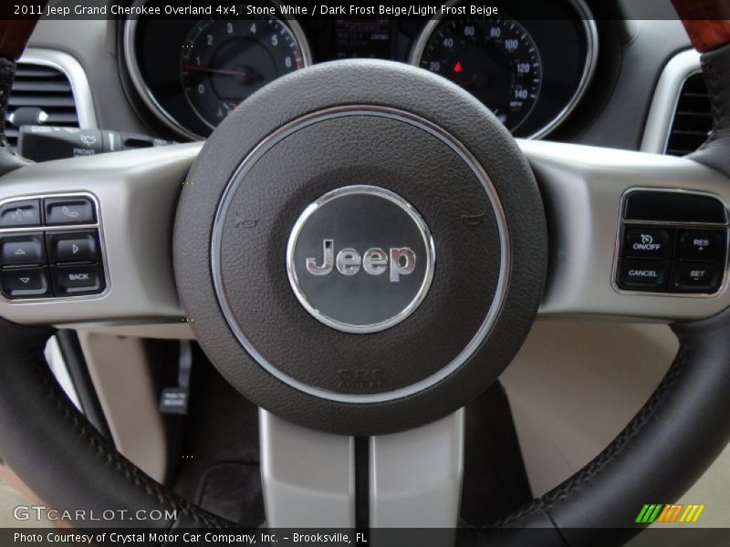 Stone White / Dark Frost Beige/Light Frost Beige 2011 Jeep Grand Cherokee Overland 4x4