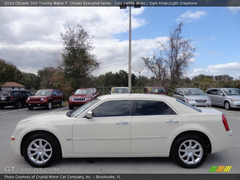 Cool Vanilla White / Dark Khaki/Light Graystone 2010 Chrysler 300 Touring Walter P. Chryler Executive Series