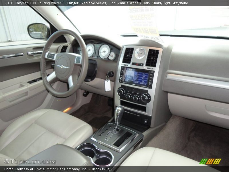Cool Vanilla White / Dark Khaki/Light Graystone 2010 Chrysler 300 Touring Walter P. Chryler Executive Series