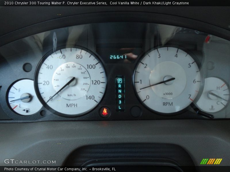 Cool Vanilla White / Dark Khaki/Light Graystone 2010 Chrysler 300 Touring Walter P. Chryler Executive Series