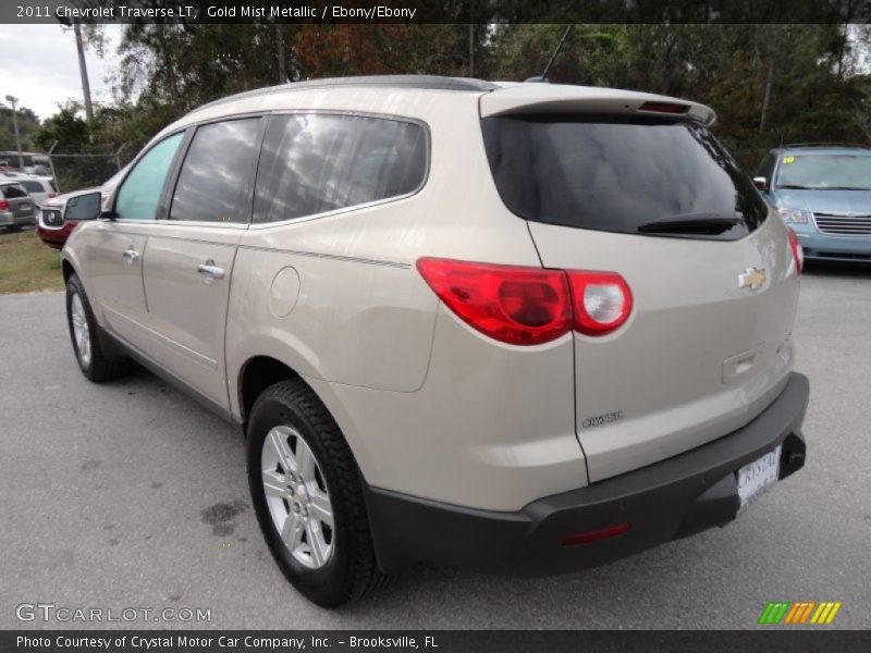 Gold Mist Metallic / Ebony/Ebony 2011 Chevrolet Traverse LT