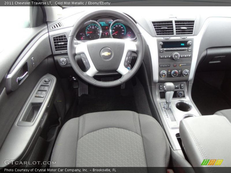 Gold Mist Metallic / Ebony/Ebony 2011 Chevrolet Traverse LT