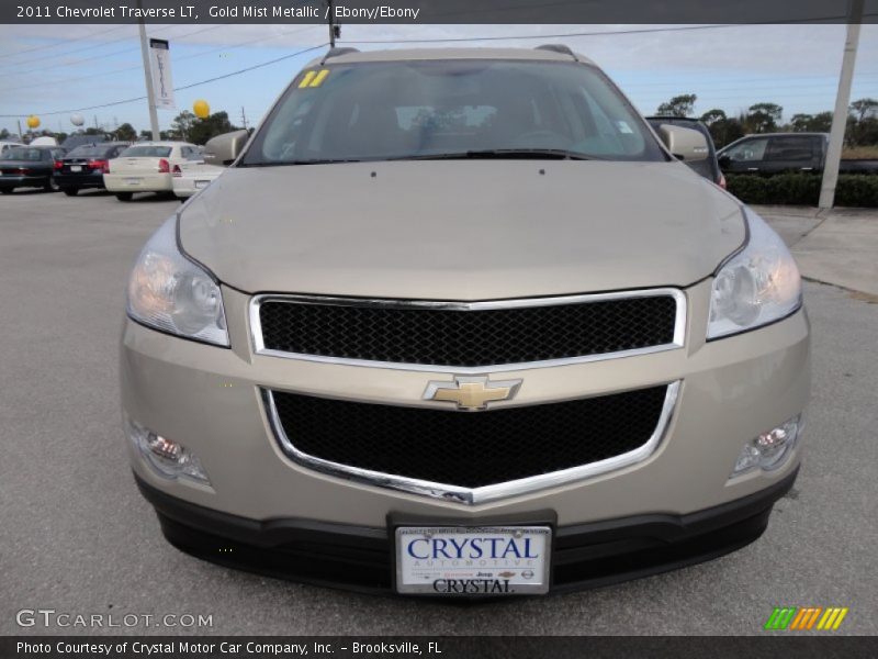Gold Mist Metallic / Ebony/Ebony 2011 Chevrolet Traverse LT