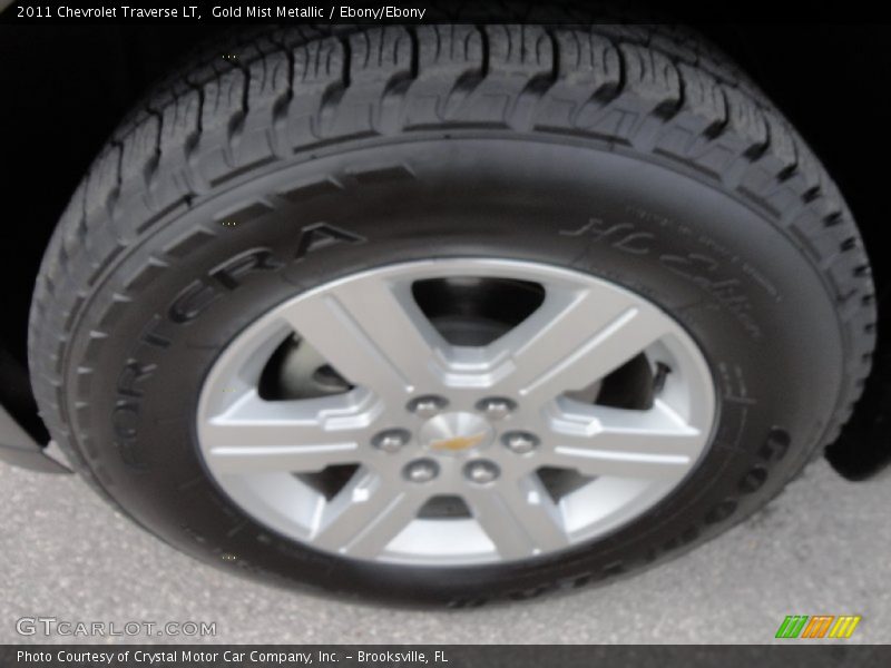 Gold Mist Metallic / Ebony/Ebony 2011 Chevrolet Traverse LT