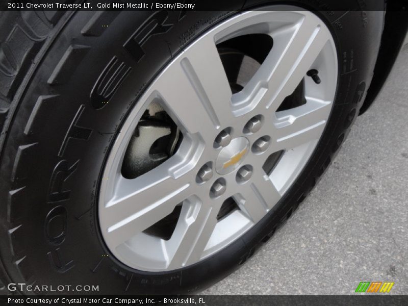 Gold Mist Metallic / Ebony/Ebony 2011 Chevrolet Traverse LT