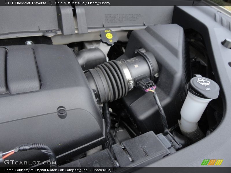 Gold Mist Metallic / Ebony/Ebony 2011 Chevrolet Traverse LT