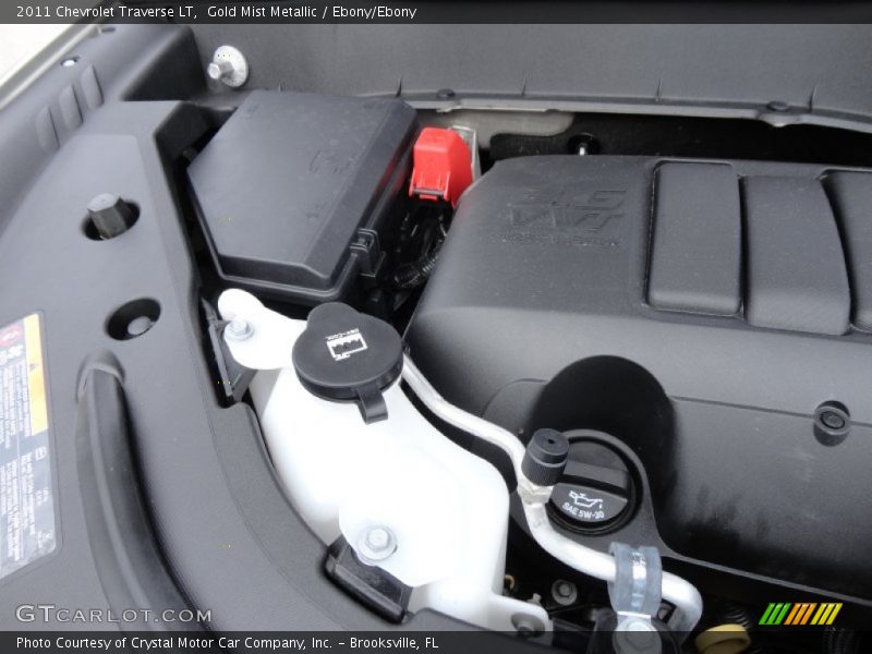 Gold Mist Metallic / Ebony/Ebony 2011 Chevrolet Traverse LT