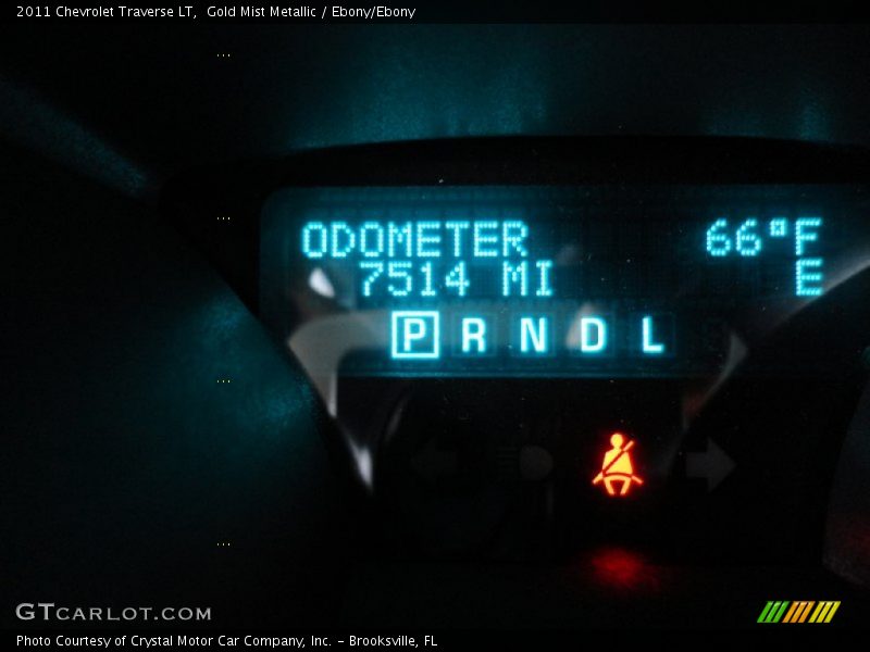 Gold Mist Metallic / Ebony/Ebony 2011 Chevrolet Traverse LT