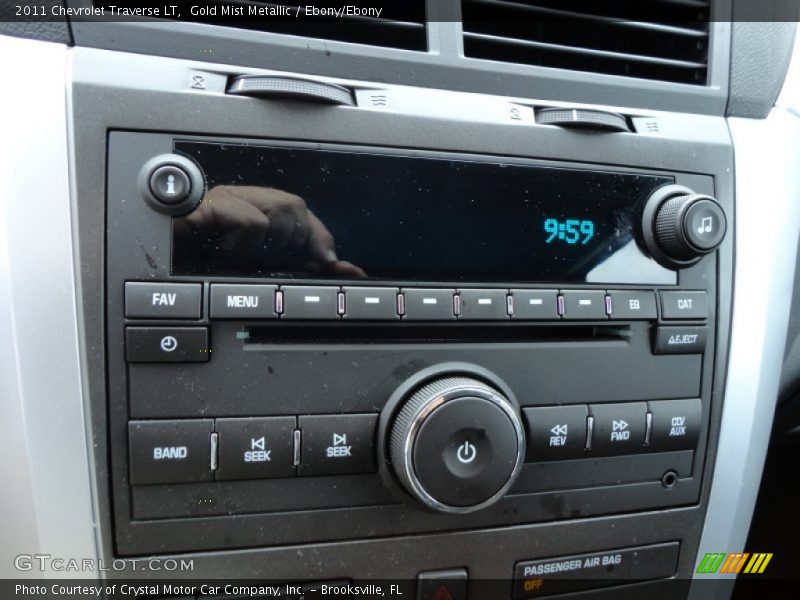 Gold Mist Metallic / Ebony/Ebony 2011 Chevrolet Traverse LT