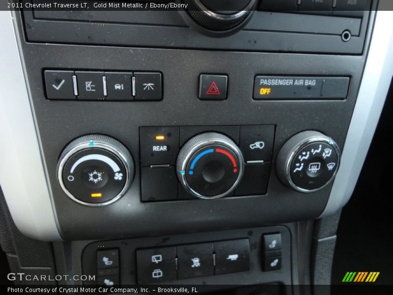 Gold Mist Metallic / Ebony/Ebony 2011 Chevrolet Traverse LT