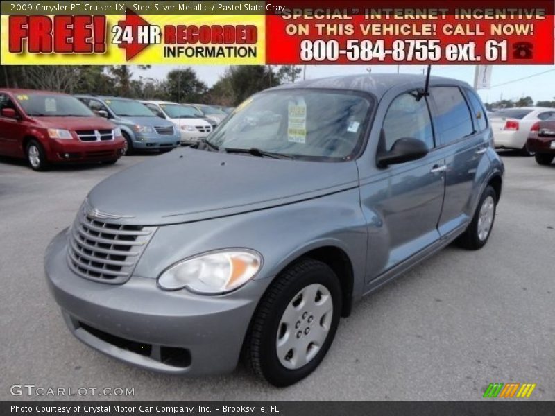 Steel Silver Metallic / Pastel Slate Gray 2009 Chrysler PT Cruiser LX