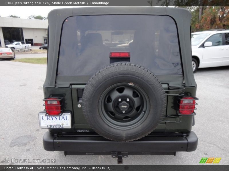 Shale Green Metallic / Camouflage 2004 Jeep Wrangler X 4x4