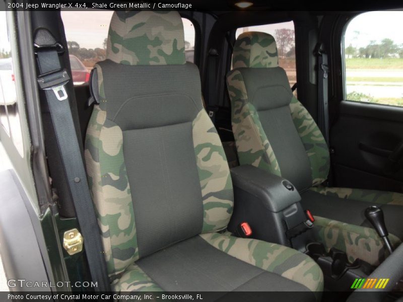 Shale Green Metallic / Camouflage 2004 Jeep Wrangler X 4x4