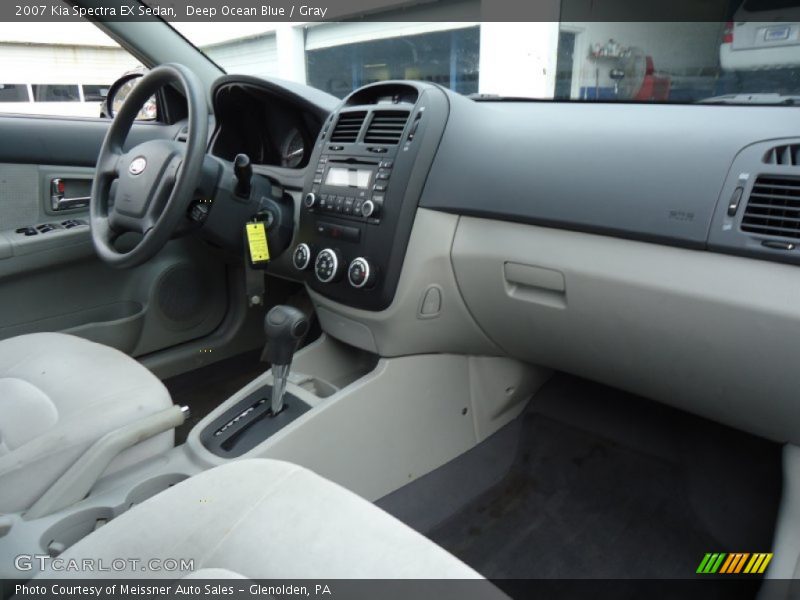 Deep Ocean Blue / Gray 2007 Kia Spectra EX Sedan