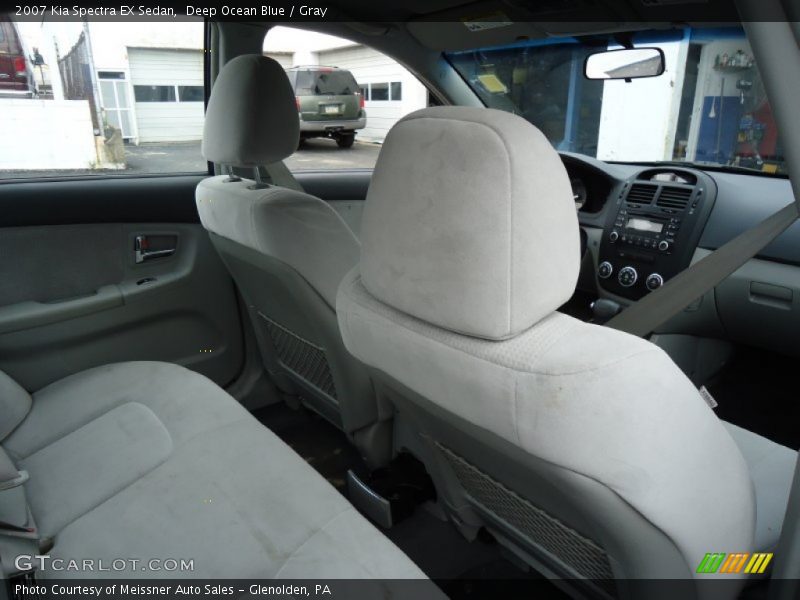 Deep Ocean Blue / Gray 2007 Kia Spectra EX Sedan
