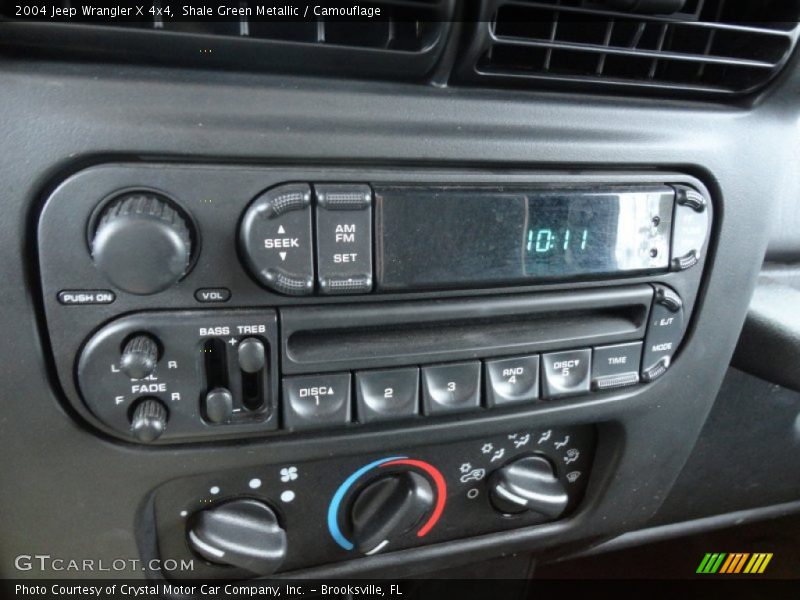 Shale Green Metallic / Camouflage 2004 Jeep Wrangler X 4x4