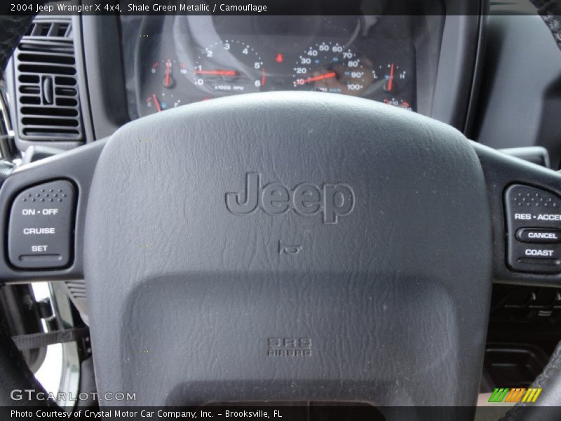Shale Green Metallic / Camouflage 2004 Jeep Wrangler X 4x4