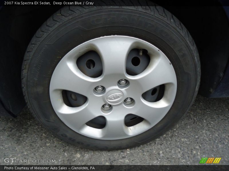 Deep Ocean Blue / Gray 2007 Kia Spectra EX Sedan