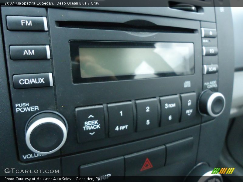 Deep Ocean Blue / Gray 2007 Kia Spectra EX Sedan