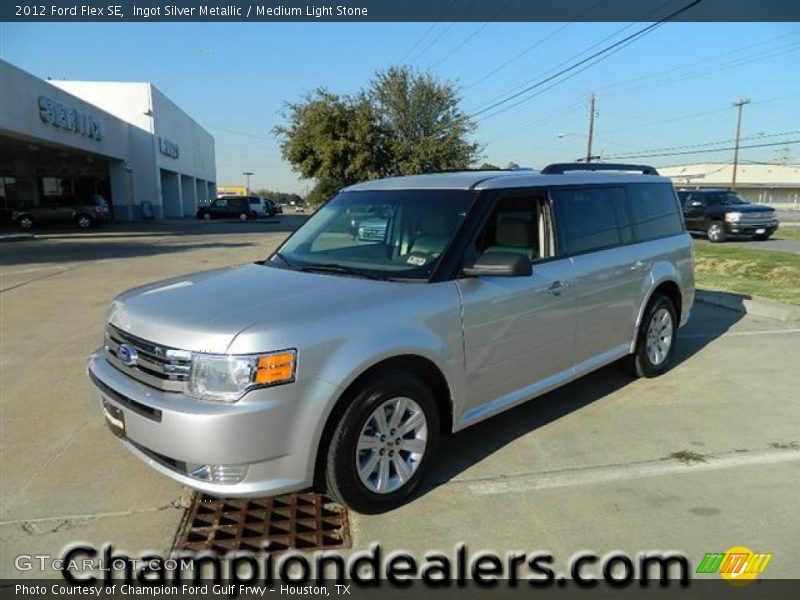 Ingot Silver Metallic / Medium Light Stone 2012 Ford Flex SE