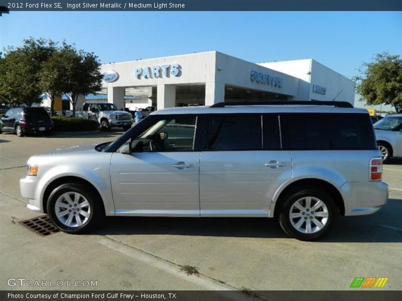Ingot Silver Metallic / Medium Light Stone 2012 Ford Flex SE