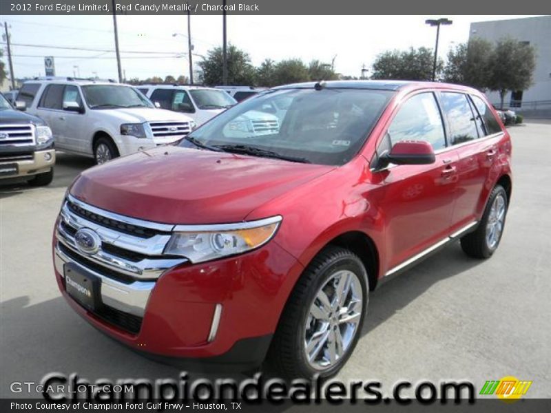 Red Candy Metallic / Charcoal Black 2012 Ford Edge Limited