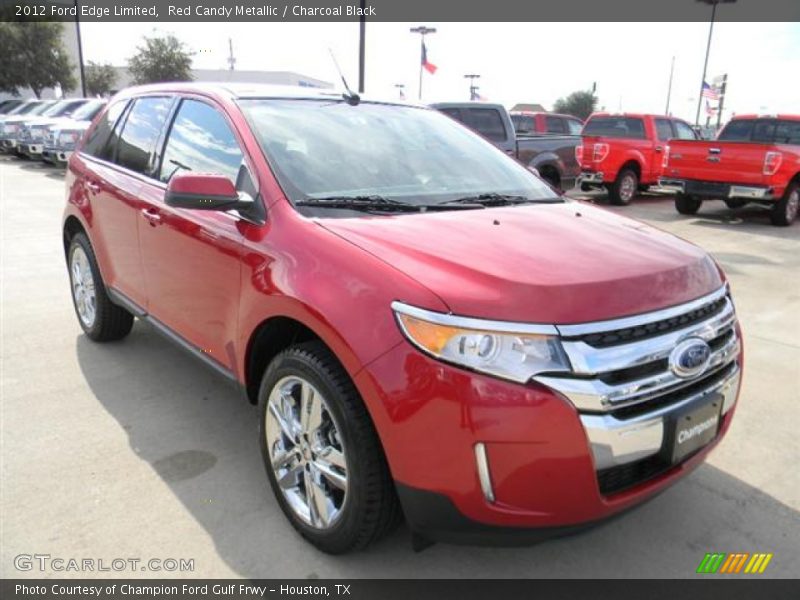 Red Candy Metallic / Charcoal Black 2012 Ford Edge Limited