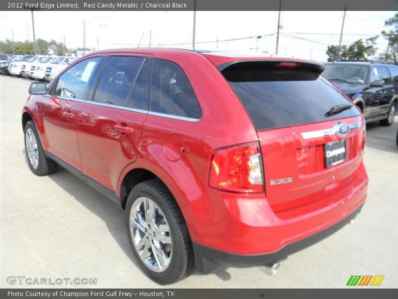 Red Candy Metallic / Charcoal Black 2012 Ford Edge Limited