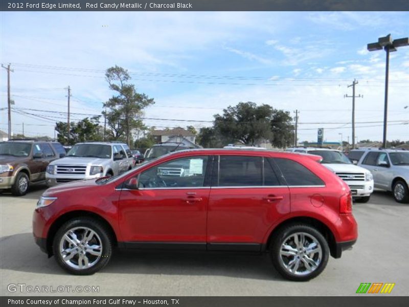 Red Candy Metallic / Charcoal Black 2012 Ford Edge Limited