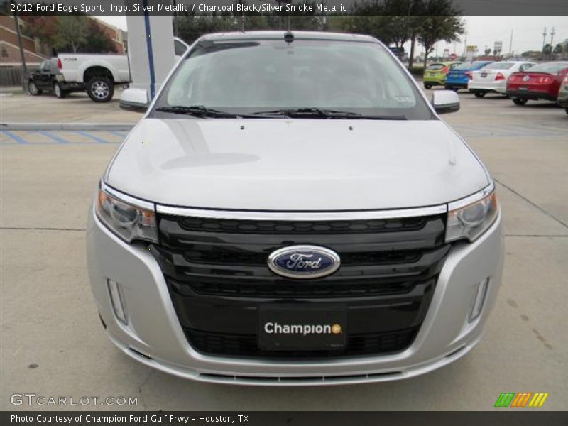 Ingot Silver Metallic / Charcoal Black/Silver Smoke Metallic 2012 Ford Edge Sport
