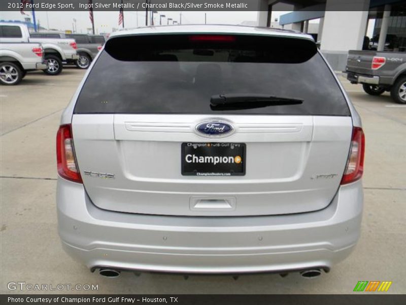 Ingot Silver Metallic / Charcoal Black/Silver Smoke Metallic 2012 Ford Edge Sport