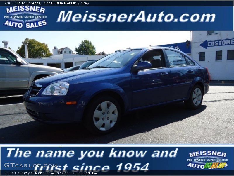 Cobalt Blue Metallic / Grey 2008 Suzuki Forenza