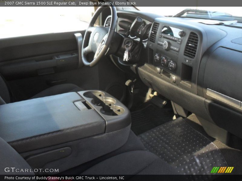 Deep Blue Metallic / Ebony Black 2007 GMC Sierra 1500 SLE Regular Cab