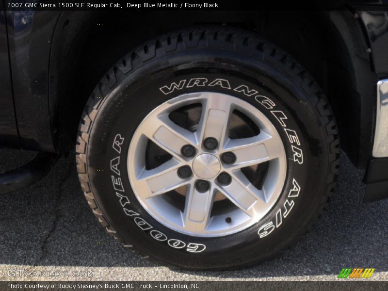 Deep Blue Metallic / Ebony Black 2007 GMC Sierra 1500 SLE Regular Cab