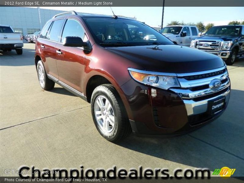 Cinnamon Metallic / Medium Light Stone 2012 Ford Edge SE